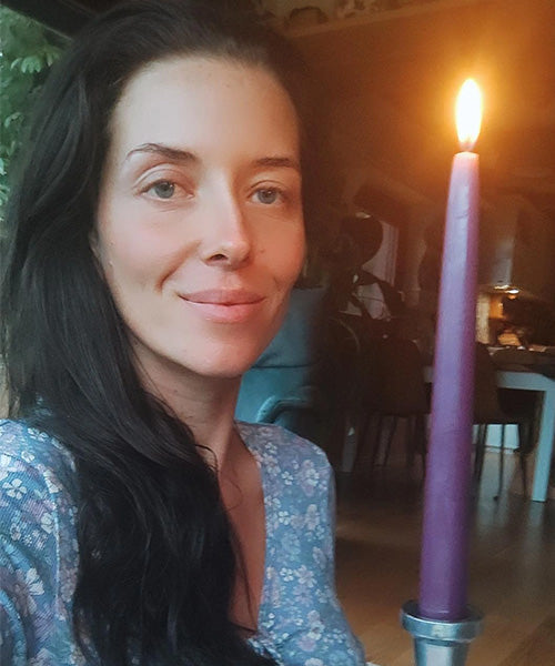 Adjustable candlestick for Tratak meditation (inox material)