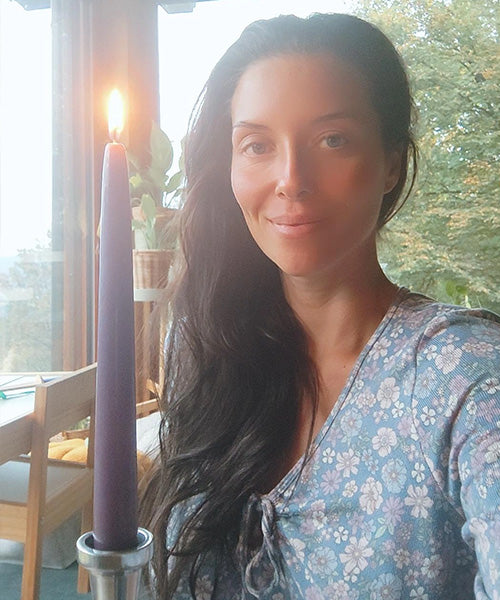 Adjustable candlestick for Tratak meditation (inox material)