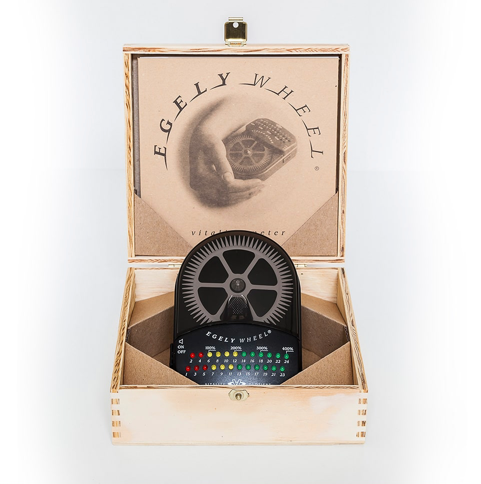 Egely wheel (colo) to measure energies