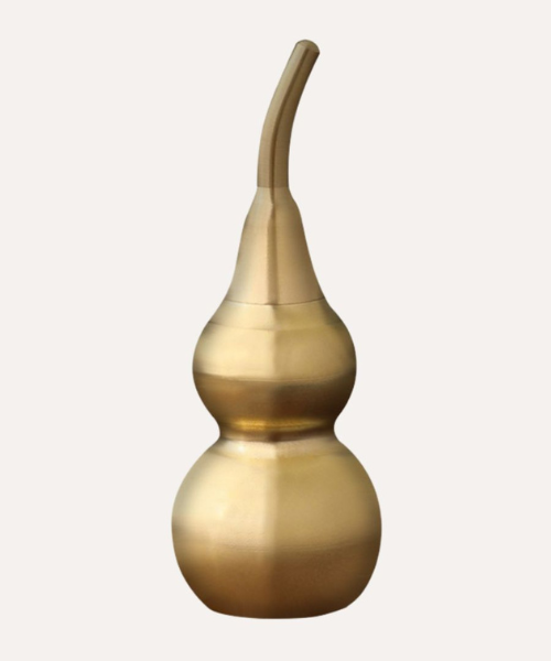 Wu Lou Feng Shui symbol of health, happiness and abundance (clean brass)